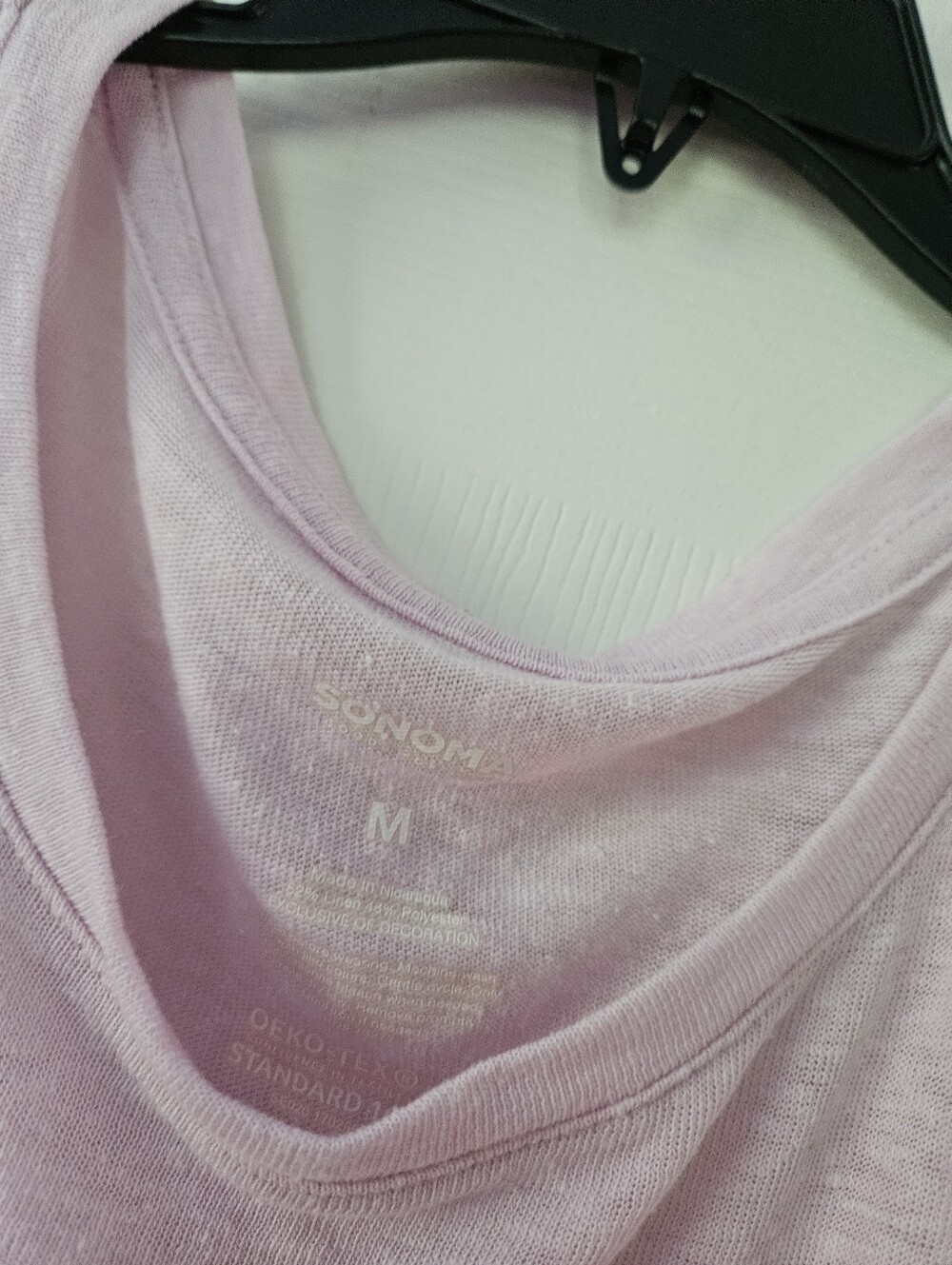 Light Pink Women's Ruffle-Hem Top - Picture 2 of 3